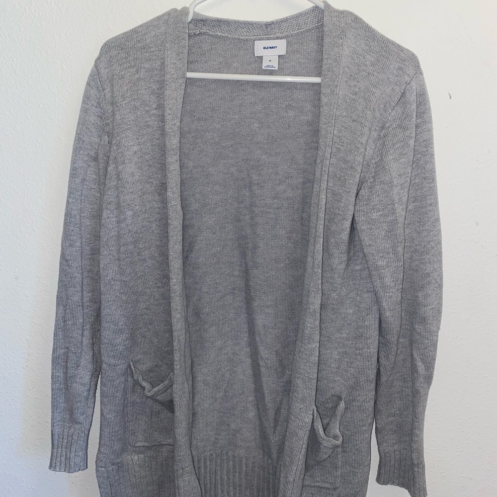 Gray old navy cardigan